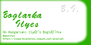 boglarka ilyes business card